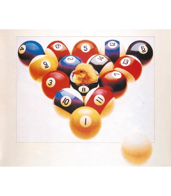 POSTER CHICK IN 8-BALL cm. 75X60