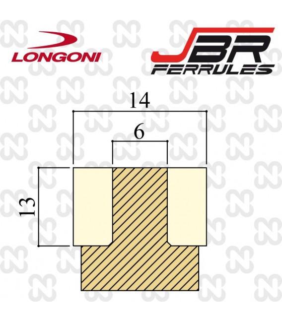 GHIERA LONGONI JBR PIRAMIDE D14 d6 h13