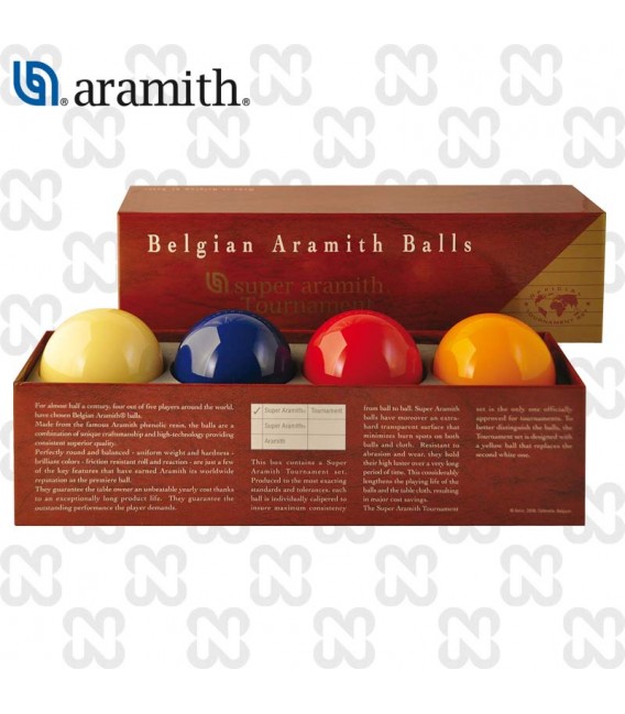 BILIE SET CARAMBOLA SUPER ARAMITH TOURNAMENT 4 BILIE, 61,5 mm