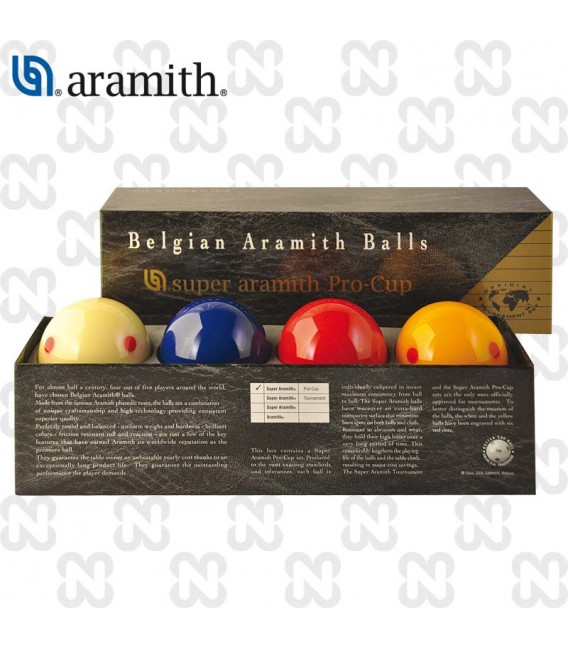 BILIE SET CARAMBOLA SUPER ARAMITH PRO-CUP 4 BILIE 61,5 mm