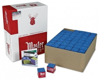 Gesso Master biliard Chalk box 144pcs. BLU