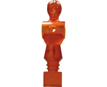 OMETTO 'SPACE-MAN' ARANCIO TRASPARENTE 16 mm.