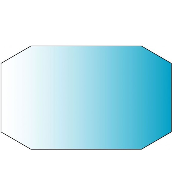 VETRO PER CALCETTO TRASPARENTE 114X63cm