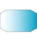 VETRO PER CALCETTO TRASPARENTE 114X63cm