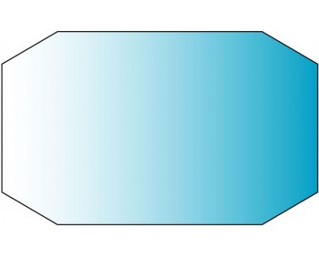 VETRO PER CALCETTO SABBIATO 121X63cm ( PORTIERE GIREVOLE )
