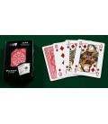 CARTE POKER 4 INDEX TABRIZ PLASTICA DORSO ROSSO