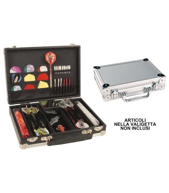 VALIGETTA PER FRECCETTE ALLUMINIO/ARGENTO