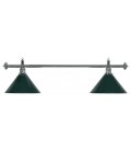 LAMPADARIO MOONLIGHT ASTA ARGENTO, 2 CAMPANE VERDI