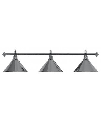 LAMPADARIO MOONLIGHT ASTA ARGENTO, 3 CAMPANE ARGENTO