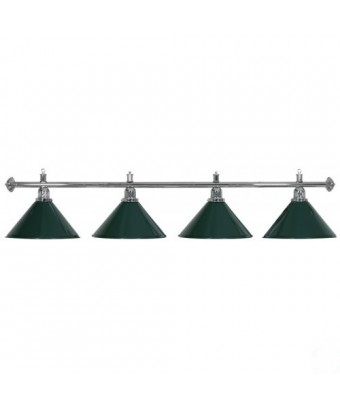 LAMPADARIO MOONLIGHT ASTA ARGENTO, 4 CAMPANE VERDI