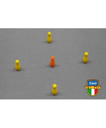 BIRILLI TORNITI SET, h 25mm POLIESTERE GIALLI MISURE FIBIS