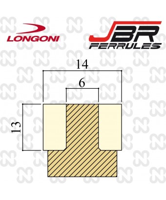 GHIERA LONGONI JBR PIRAMIDE D14 d6 h13