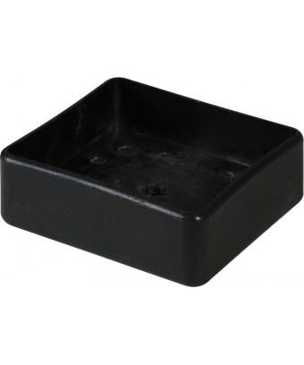 PIEDINO QUADRATO PVC NERO 7cm x 7cm X 3cm